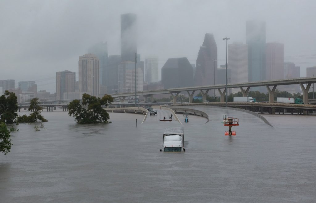 A real president responds to the hurricane harvey crisis in texas